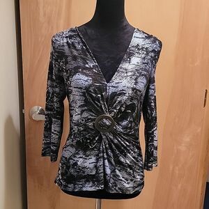 NueVa blue print top